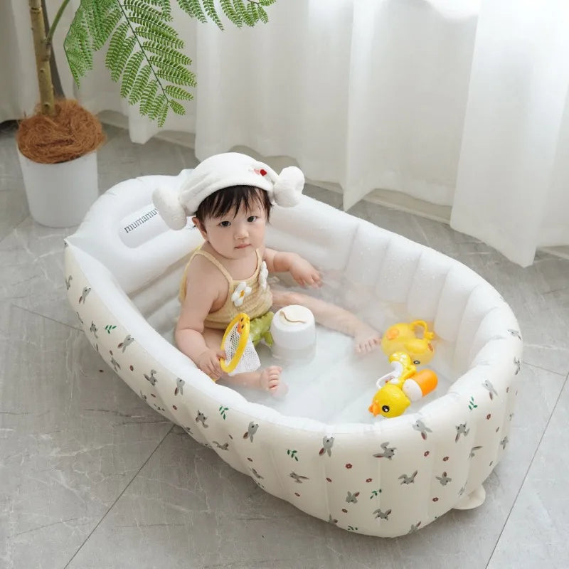 Inflatable Baby Bathtub & Kids Pool | Cute Animal Designs Inflatable Baby Bathtub QXL