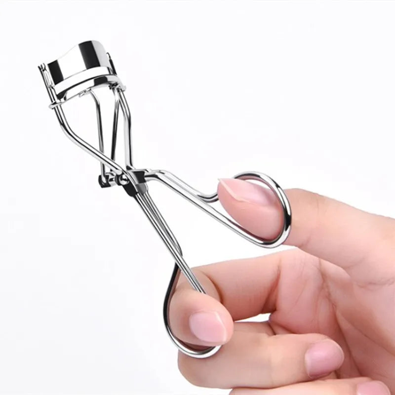 Silver Stainless Steel Eyelash Curler | Makeup Lash Tool Eyelash Curler QXL