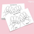 10-Sheet Nail Display Cards | False Nail Tips & Art Storage Nail Display Cards QXL Hand
