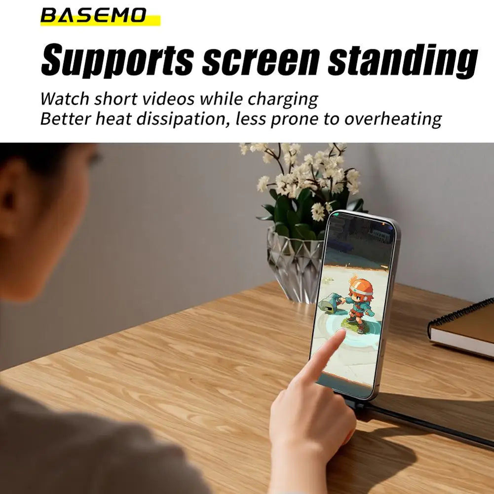 240W Fast Charging Cable & Foldable Phone Stand | 360° Rotation Charging Cable Stand QXL
