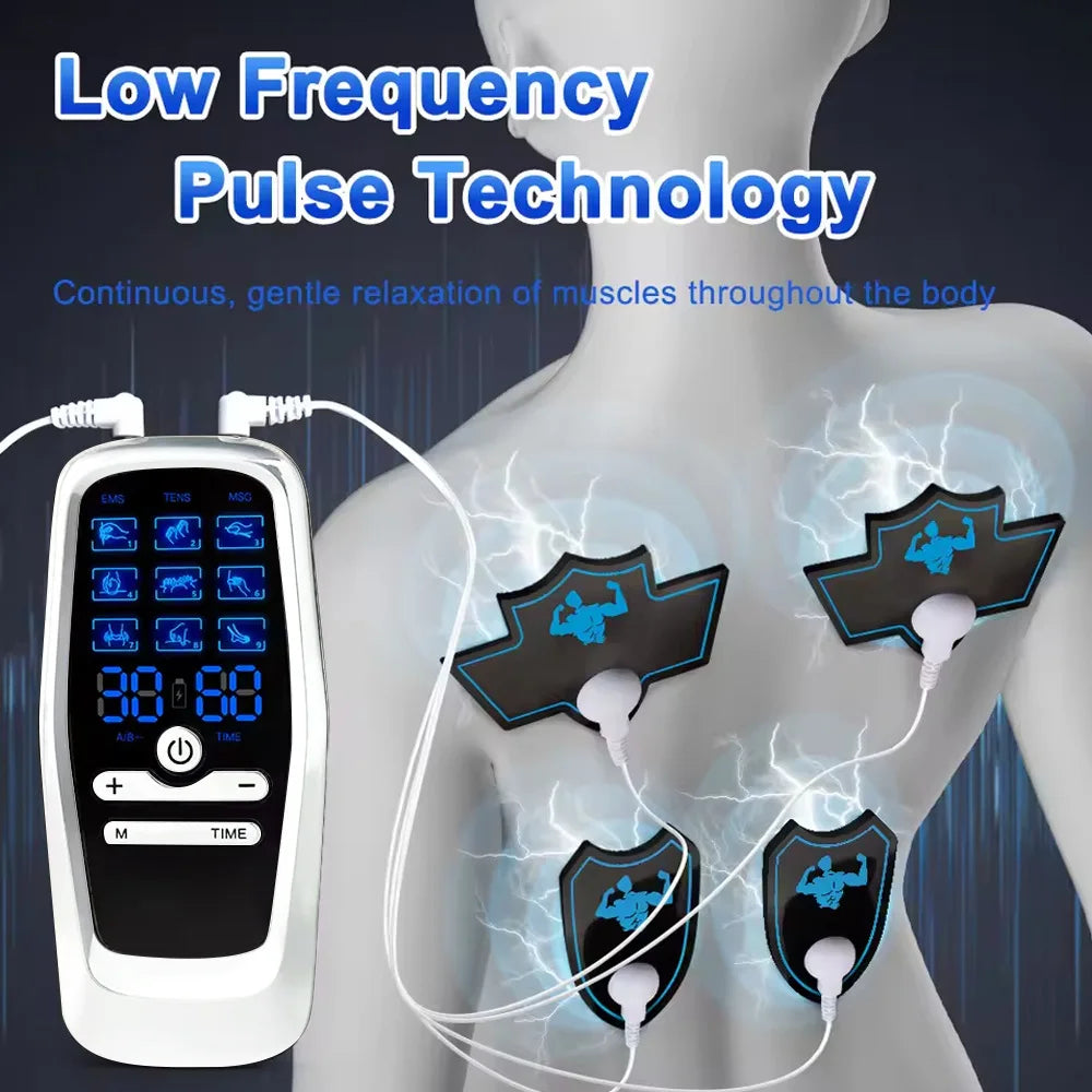 Electric Pulse TENS EMS Muscle Stimulator Massage Device Electric Pulse Massager QXL