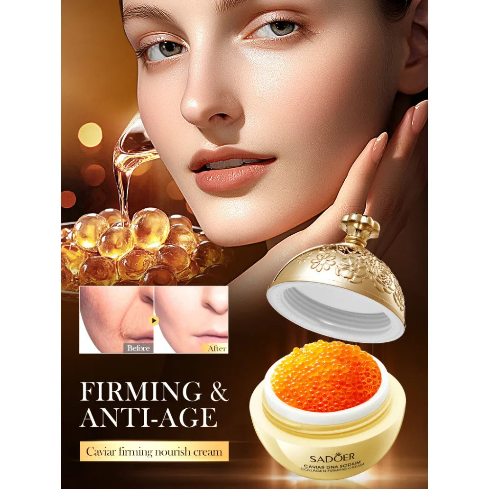 SADOER Caviar Collagen Firming Cream – Moisturizing 30g Firming Face Cream QXL