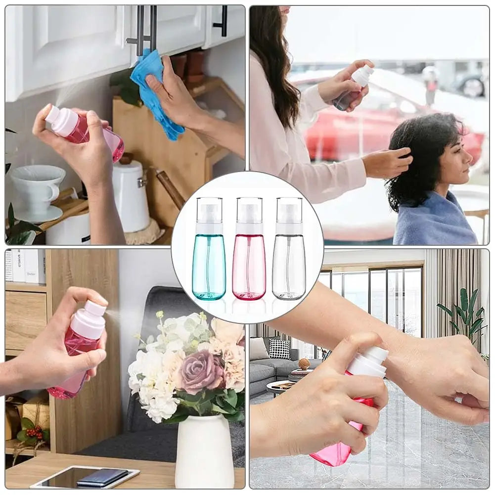 3-Pack Fine Mist Spray Bottles | Refillable Travel Sprayers Travel Spray Bottle QXL