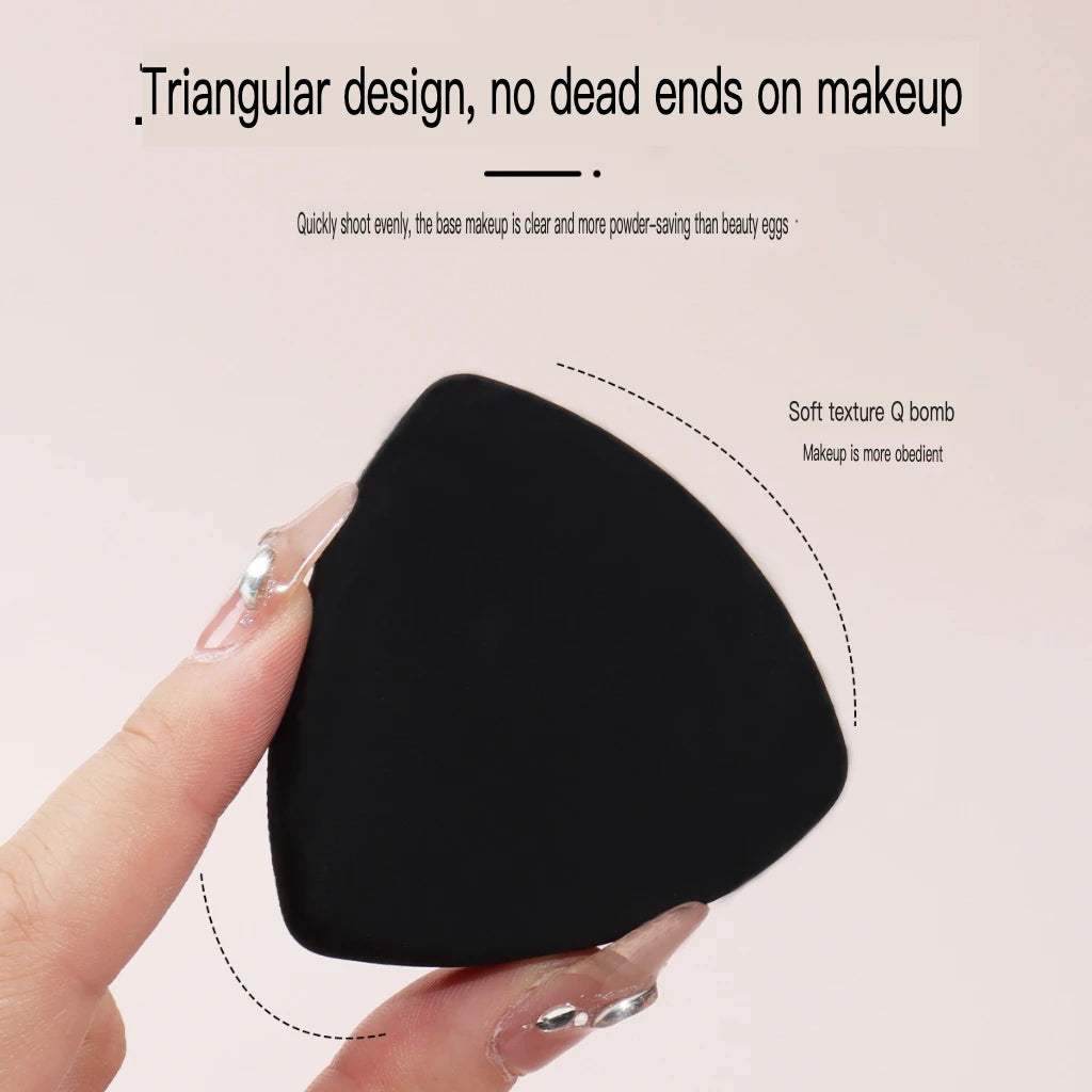 Black Powder Puff Set | Soft Sponge Makeup Egg for Foundation Makeup Sponge Puff QXL