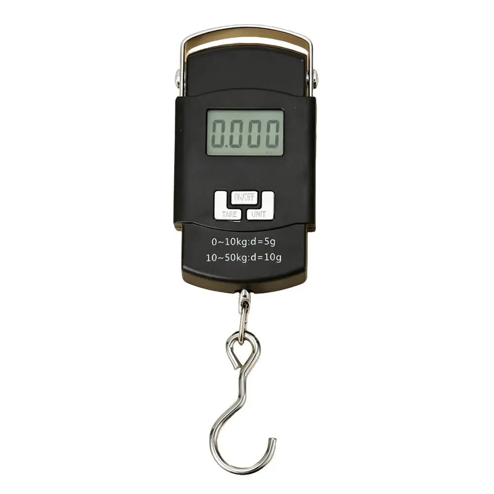 Digital Luggage Scale 110lb/50kg | Backlit LED & Tare Function Digital Luggage Scale QXL Black