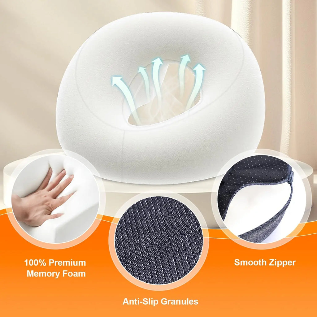 Memory Foam Face-Down Pillow | Massage Headrest & Eye Support Massage Support Pillow QXL