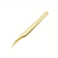 Stainless Steel Dolphin Clip Eyelash Tweezer | Precision Tool Eyelash Tweezer QXL gold 1pc