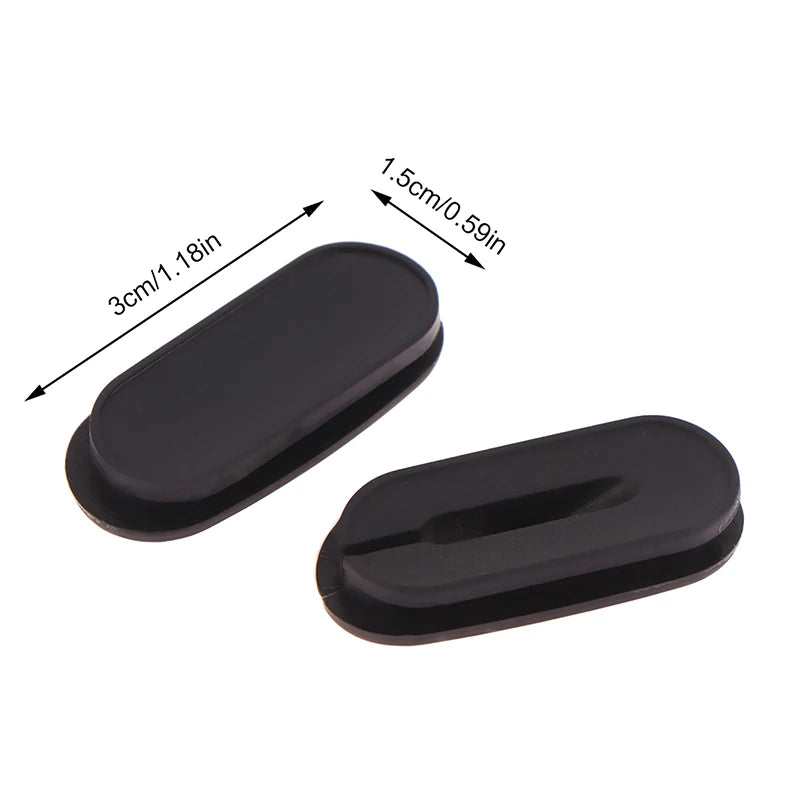 2-Pack Rubber Di2 Cable Plug | Oval Hole Stopper for Bike Frames Bicycle Cable Plug QXL