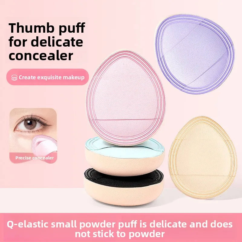 5-Pack Mini Finger Puff Sponges | Foundation & BB Cream Applicator Makeup Sponge Applicator QXL