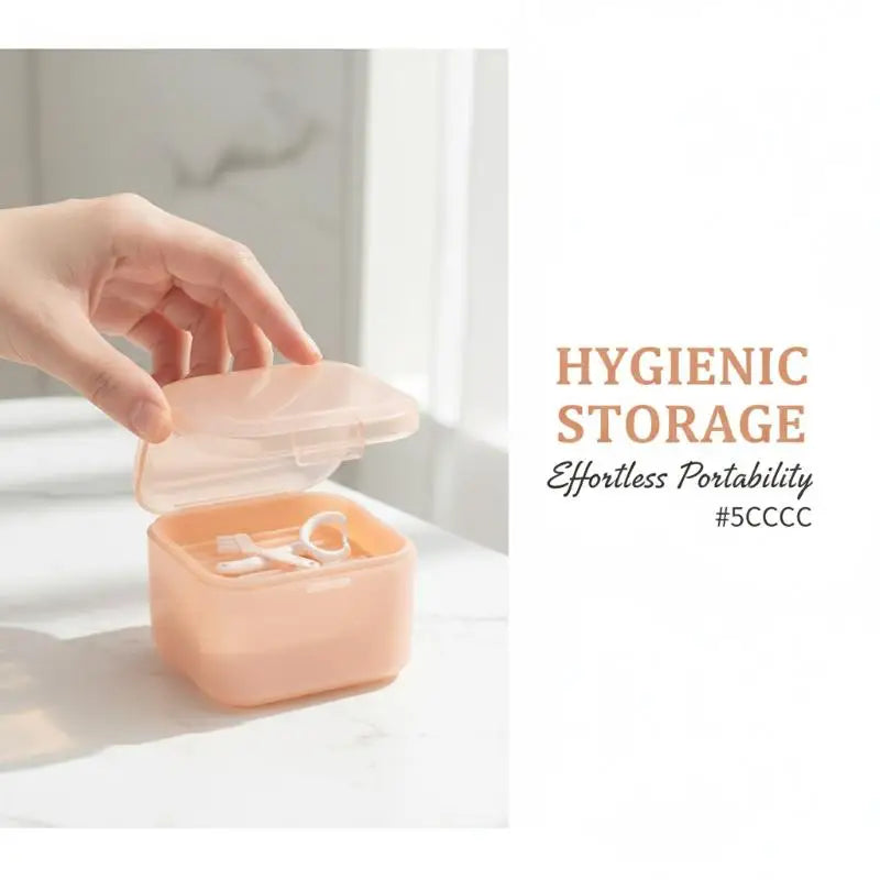Orthodontic Retainer Storage Case with Bite Stick & Brush Retainer Storage Case QXL