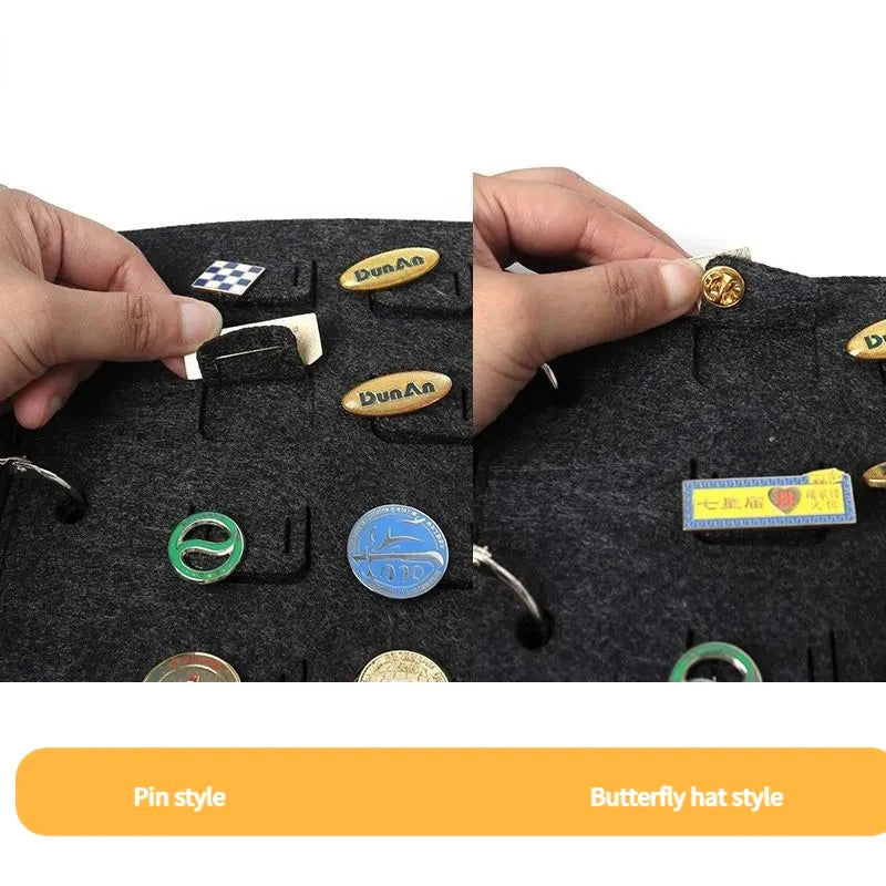 Felt Jewelry Storage Book | Pin, Brooch & Earring Organizer Jewelry Storage Book QXL