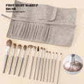 14-Pc Soft Makeup Brush Set | Foundation, Blush & Eye Brushes Makeup Brush Set QXL 14 brushes and bags