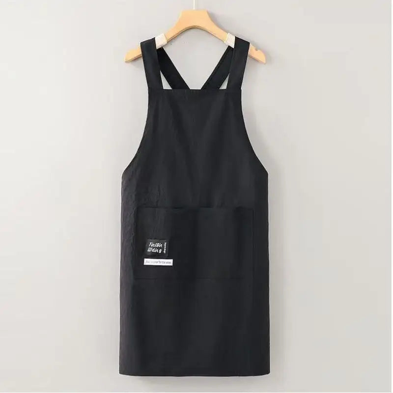 Waterproof Kitchen Waist Apron | Breathable Polyester Work Apron Kitchen Work Apron QXL Black