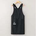 Waterproof Kitchen Waist Apron | Breathable Polyester Work Apron Kitchen Work Apron QXL Black