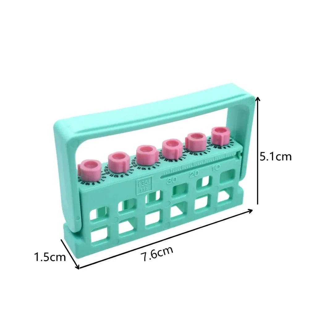 6-Hole Endo File Counter Rack | Autoclavable Dental Organizer Dental File Organizer QXL
