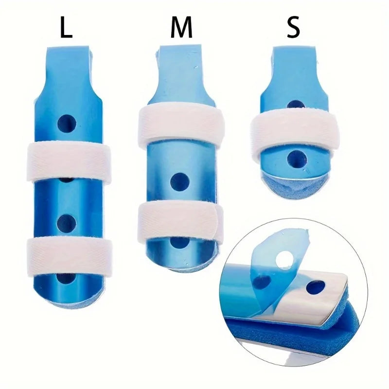 3-Pack Adjustable Aluminum Foam Finger Splints with Closure Finger Splint Brace QXL