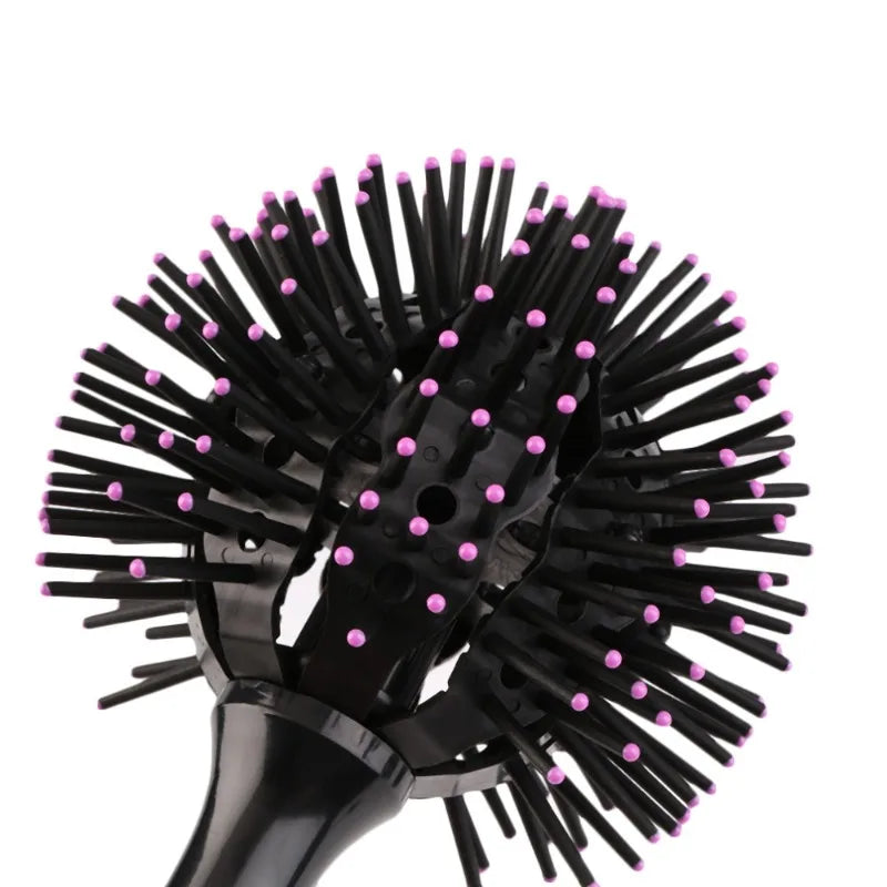 360° Spherical Ball Hair Brush – Detangling Comb for Curly Hair Spherical Hair Brush QXL