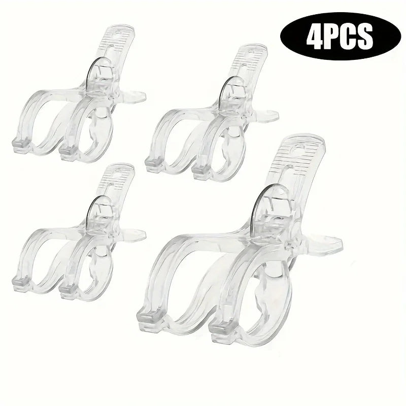 Transparent Windproof Clothes Pegs | Strong Plastic Laundry Pins Laundry Clothes Pegs QXL 4pcs