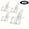 Transparent Windproof Clothes Pegs | Strong Plastic Laundry Pins Laundry Clothes Pegs QXL 4pcs
