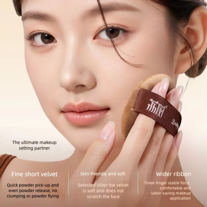 Dual-Use Wet & Dry Powder Puff Foundation Cushion Sponge Makeup Sponge Puff QXL