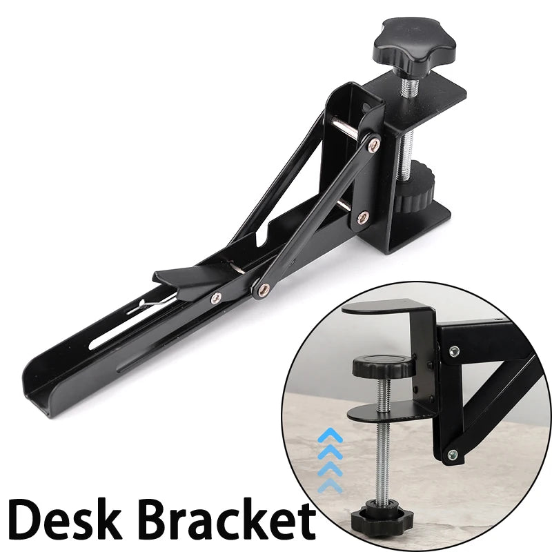 L-Shaped Foldable Desktop Extension Bracket | No-Drill Desk Extension Bracket QXL
