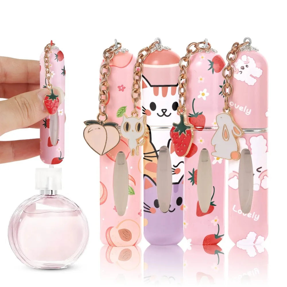 5ml Mini Refillable Perfume Spray Bottle | Flower Pattern Perfume Atomizer QXL