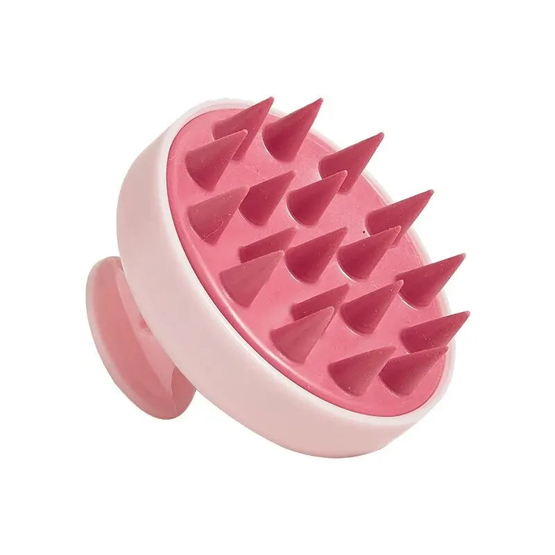 Silicone Scalp Massage Shampoo Brush | Hair & Body Shower Comb Scalp Massage Brush QXL 266-Pink