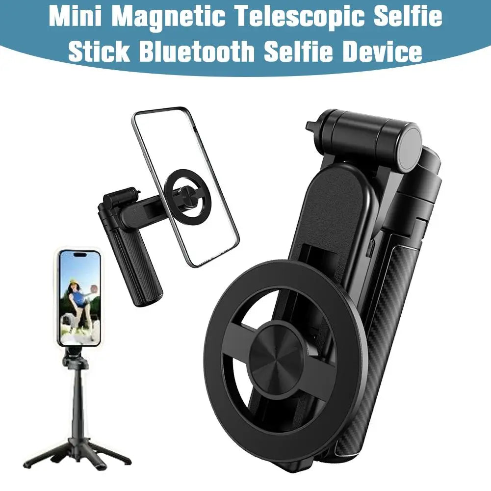 Mini Magnetic Selfie Stick Bluetooth Tripod for MagSafe Magnetic Selfie Stick QXL