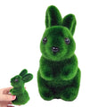 Moss Bunny Figurine | Green Easter Rabbit Decor (1 or 2 Pack) Decorative Figurine QXL 1PC