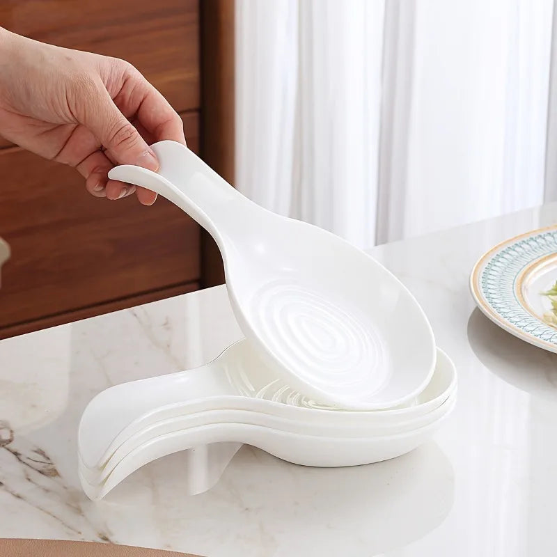 Kitchen Spoon Rest | Non-Toxic Plastic Utensil Holder Spoon Rest QXL