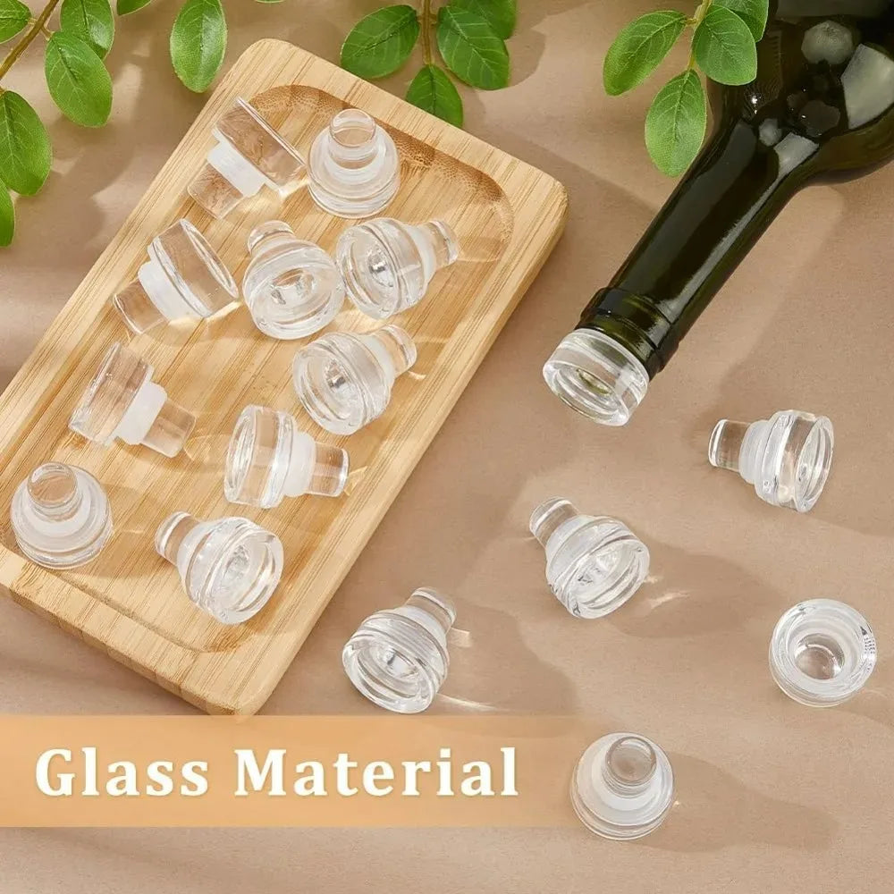 16-Pack Reusable Glass Wine Bottle Stoppers | T-Shape Corks Wine Bottle Stopper QXL