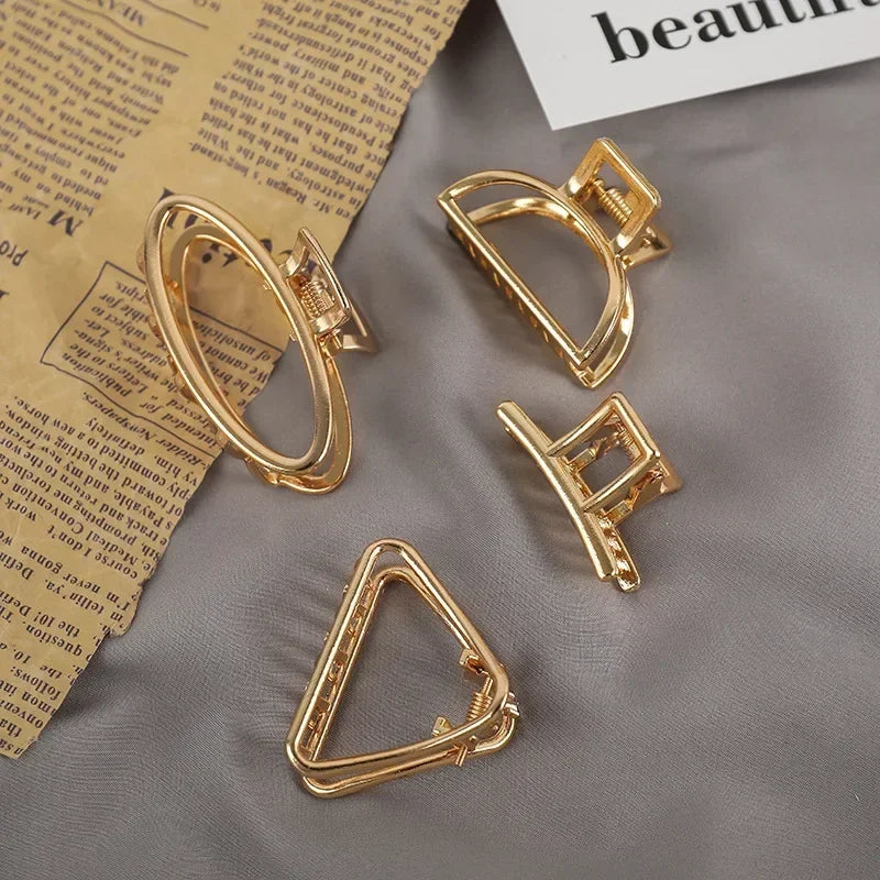 Geometric Moon Mini Hair Claw Clips | Resin Hairpin Set for Girls Hair Claw Clips QXL