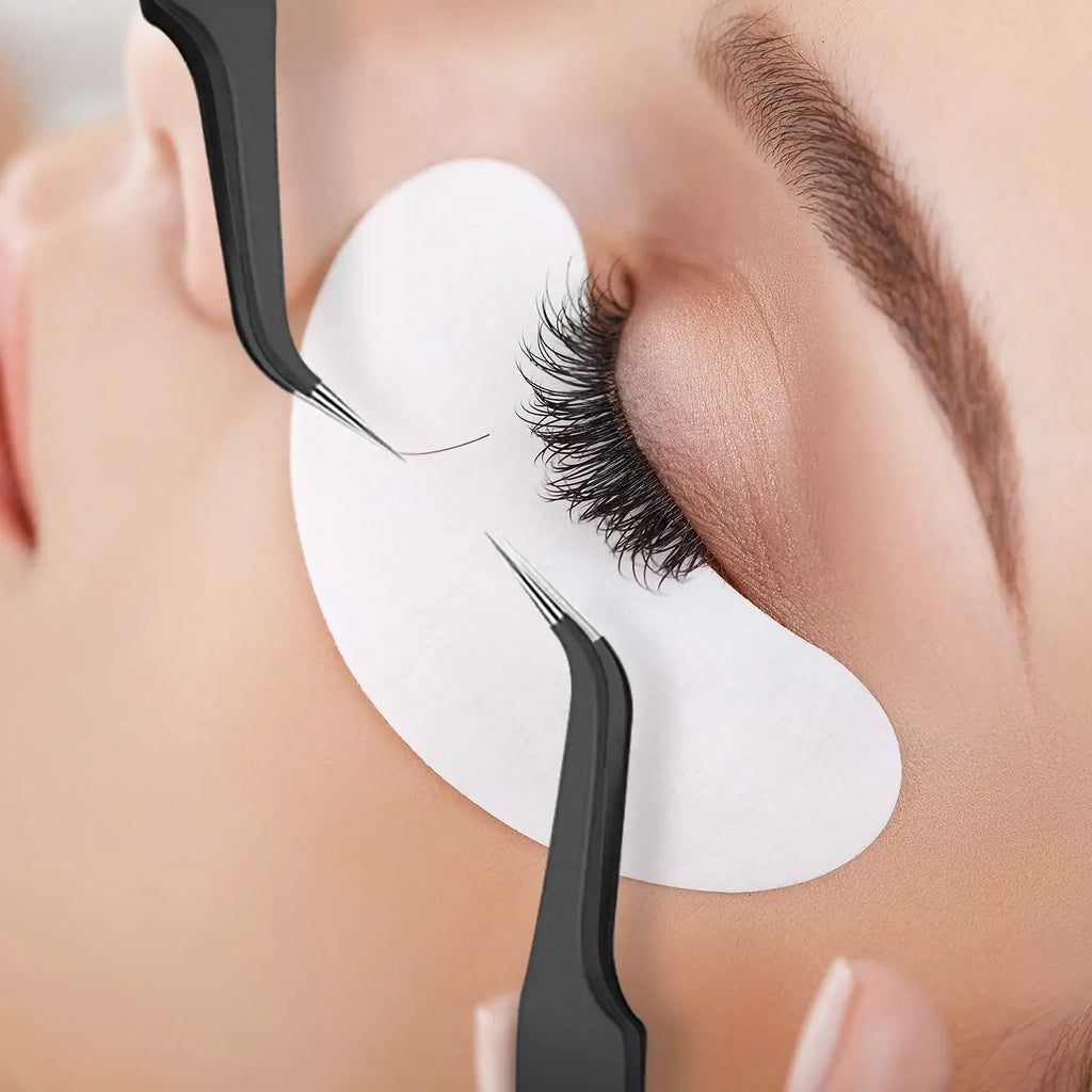 Eyelash Extension Tweezers – Curved & Pointed Tip Set | vvocci Lash Extension Tweezers QXL