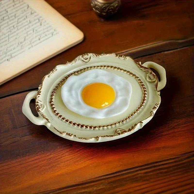 Fried Egg Refrigerator Magnet | Kitchen Décor Golden Accents Novelty Fridge Magnet QXL