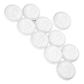 10-Pack Round Nail Art Storage Box | 12-Compartment Rhinestone Nail Art Storage Box QXL WHITE