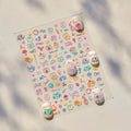 5D Watercolor Wreath Nail Stickers | Holographic Floral Decals Nail Art Stickers QXL to4894