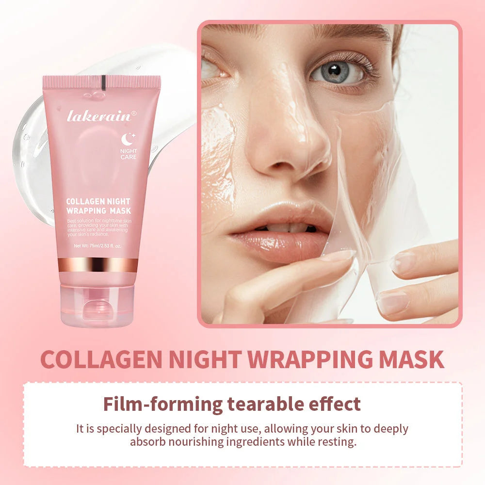 VERONNI Collagen Peel-Off Night Mask – Firming & Hydrating Collagen Night Mask QXL