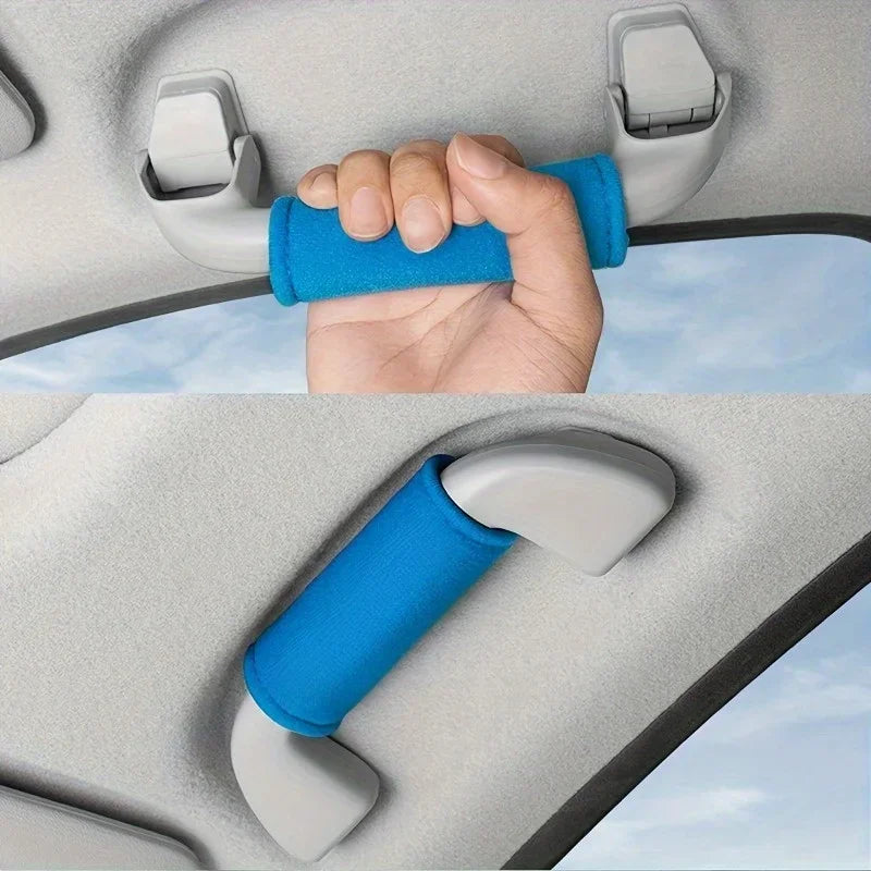 2-Pack Car Roof Handle & Armrest Frame Protective Covers Car Interior Covers QXL
