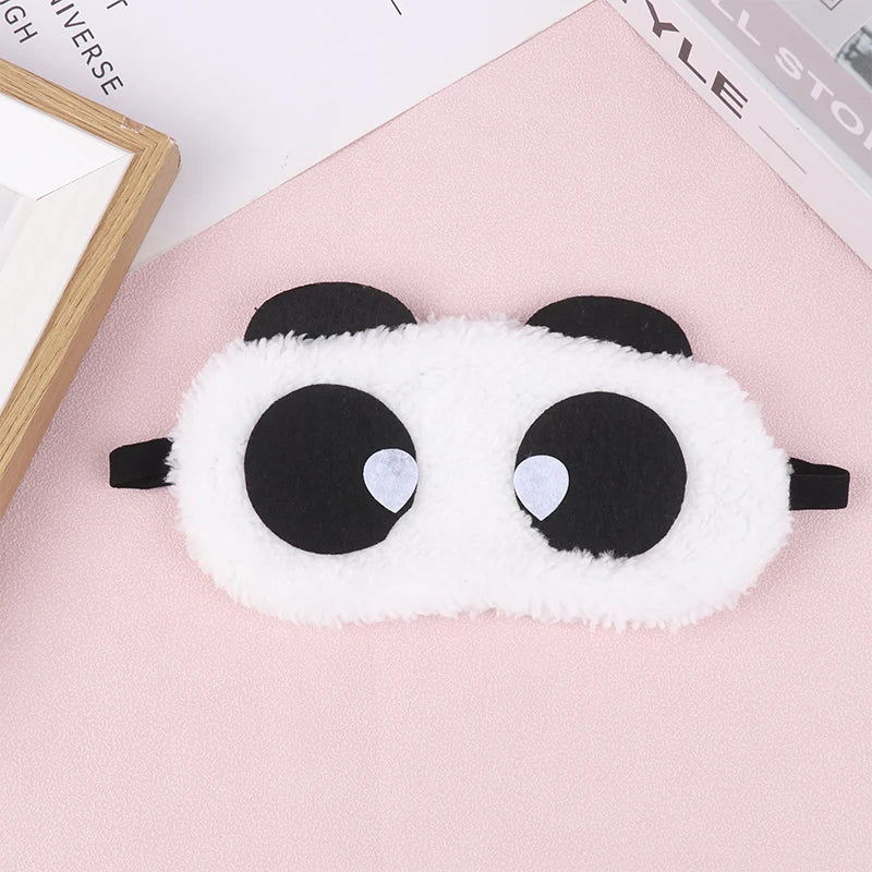 Plush Panda Sleep Mask | Soft Light-Blocking Eye Cover Sleep Eye Mask QXL A1