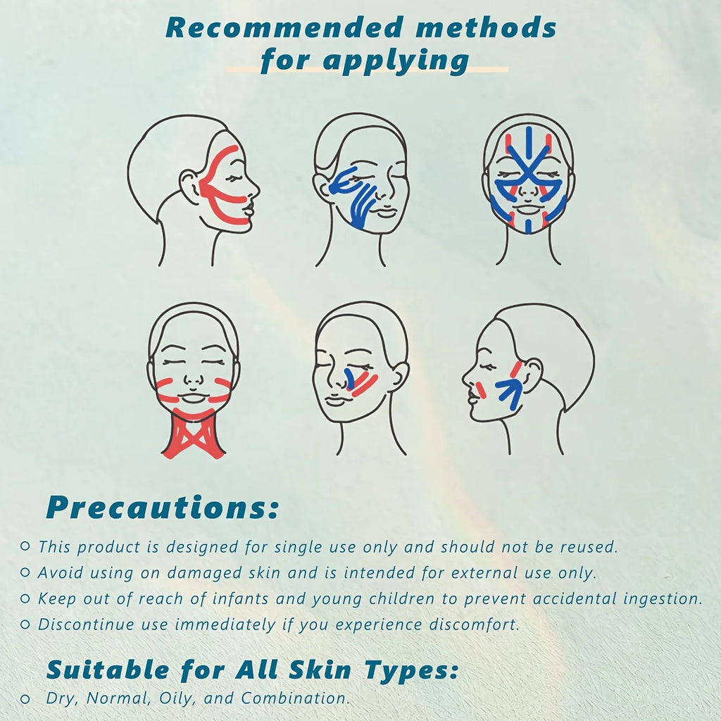 V-Line Face Lifting Tape | Breathable High Elasticity Facial Tape Face Lifting Tape QXL