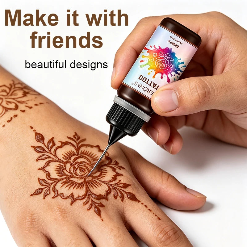 VERONNI 12-Pc Semi-Permanent Tattoo Cream | Face & Body Art Temporary Tattoo Cream QXL