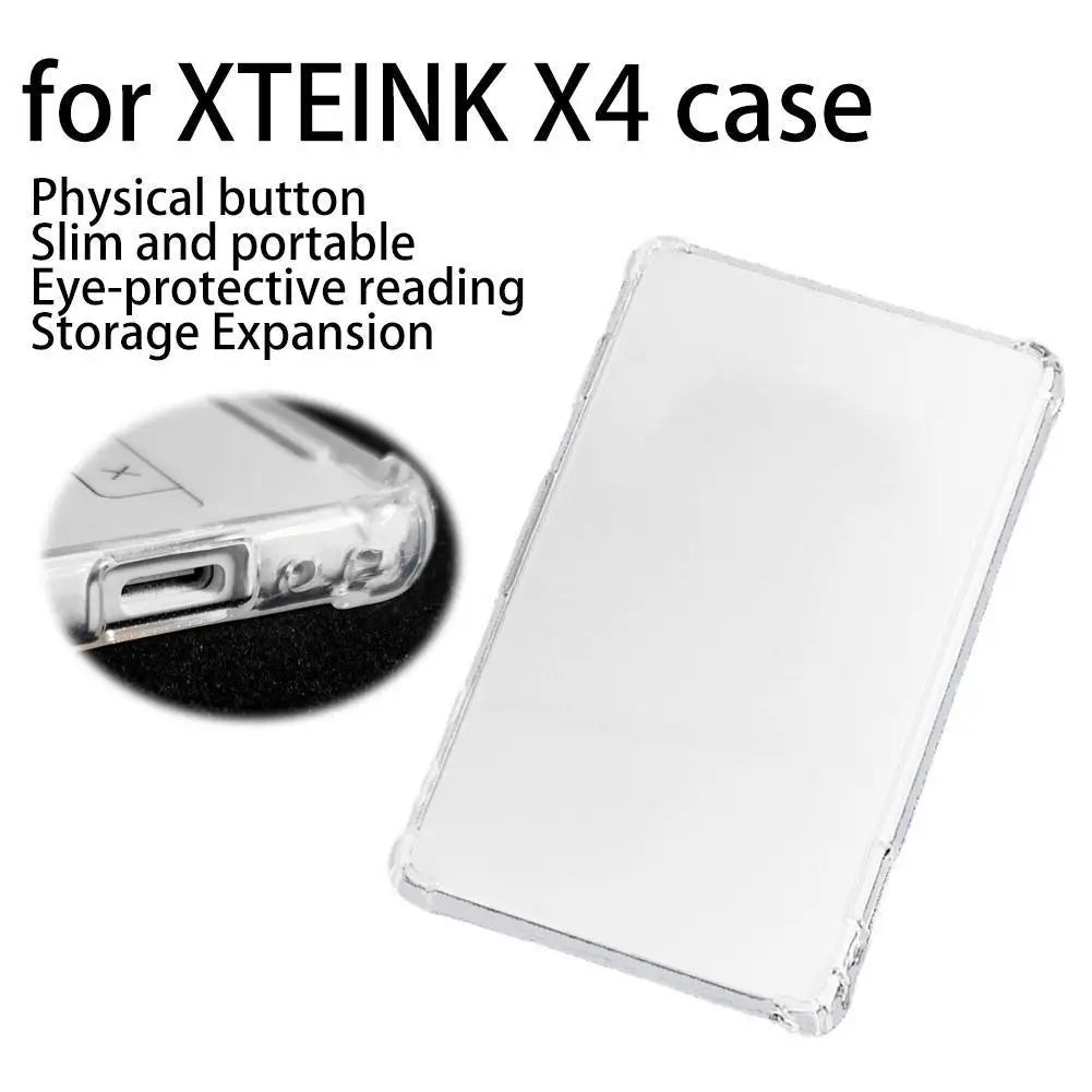 Clear TPU Case for Xteink X4 – Transparent E-Reader Cover E-Reader Case QXL