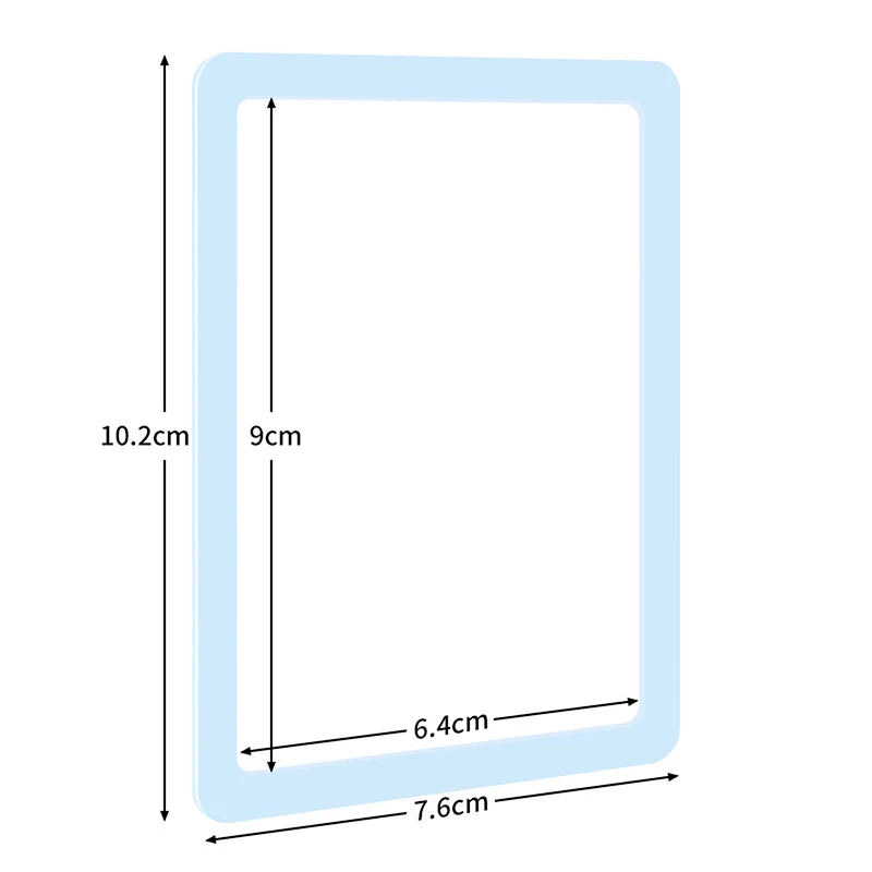 5-Pack Hard Plastic Card Sleeves | Protective Card Holders Card Sleeve Protector QXL Light blue