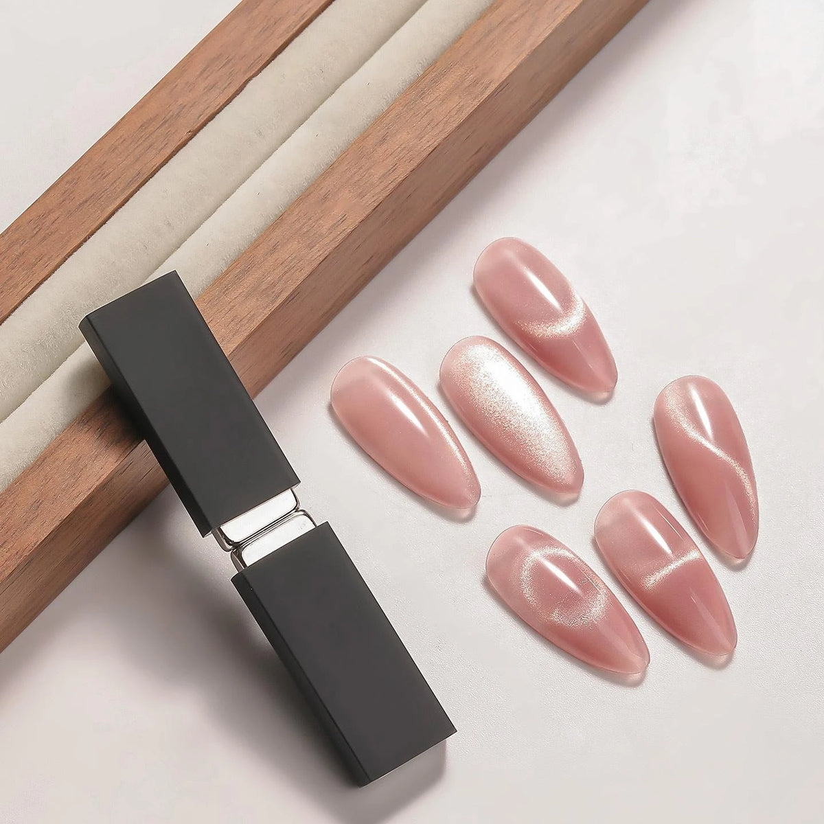 FUMOSIK Double-Ended Cat Eye Nail Magnet | Starburst Ribbon Nail Art Magnet QXL