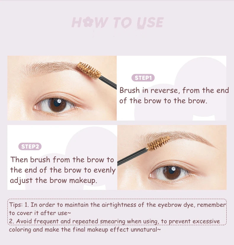 Judydoll Waterproof Eyebrow Tint Mascara Balm | Natural Look Eyebrow Tint Mascara QXL