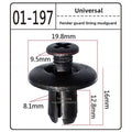 100-Pack 6mm Car Push Retainer Clips | Trim Panel Fastener Kit Trim Panel Fasteners QXL A 100PCS