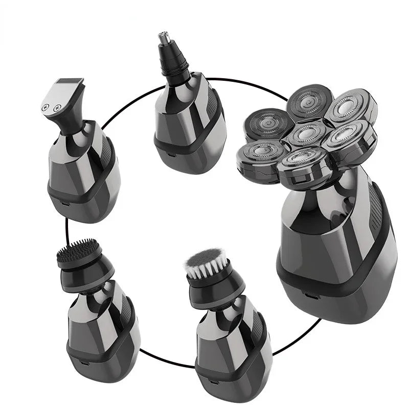 5-in-1 7D Men's Rechargeable Electric Shaver & Head Razor Electric Shaver QXL
