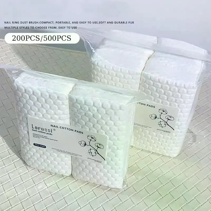 200/500-Pack Lint-Free Nail Cotton Wipes & Polish Remover Pads Nail Remover Wipes QXL