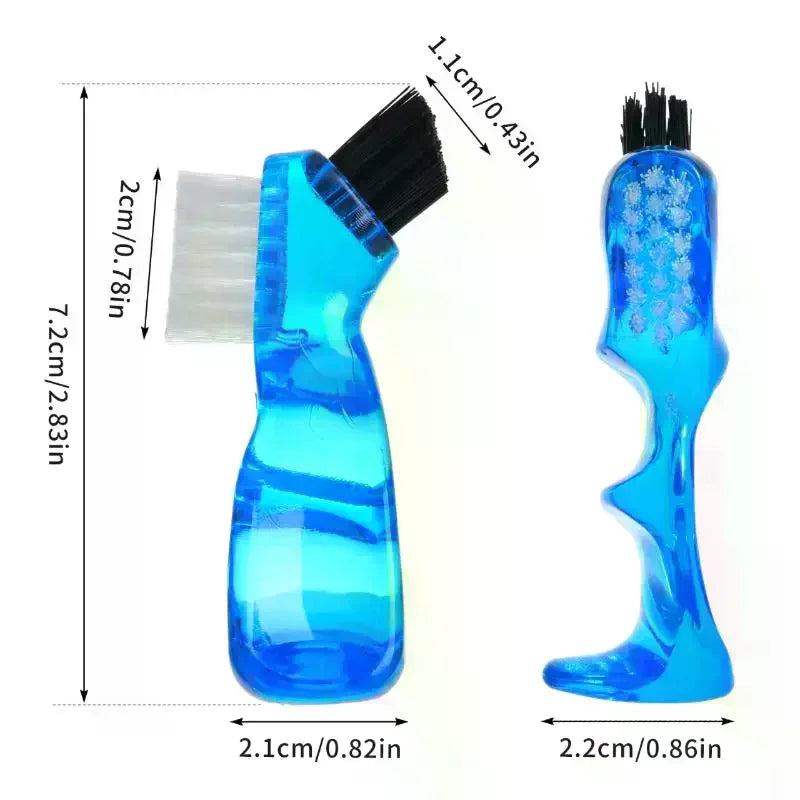 Dual-Head Denture Cleaning Brush | Braces & False Teeth Denture Cleaning Brush QXL