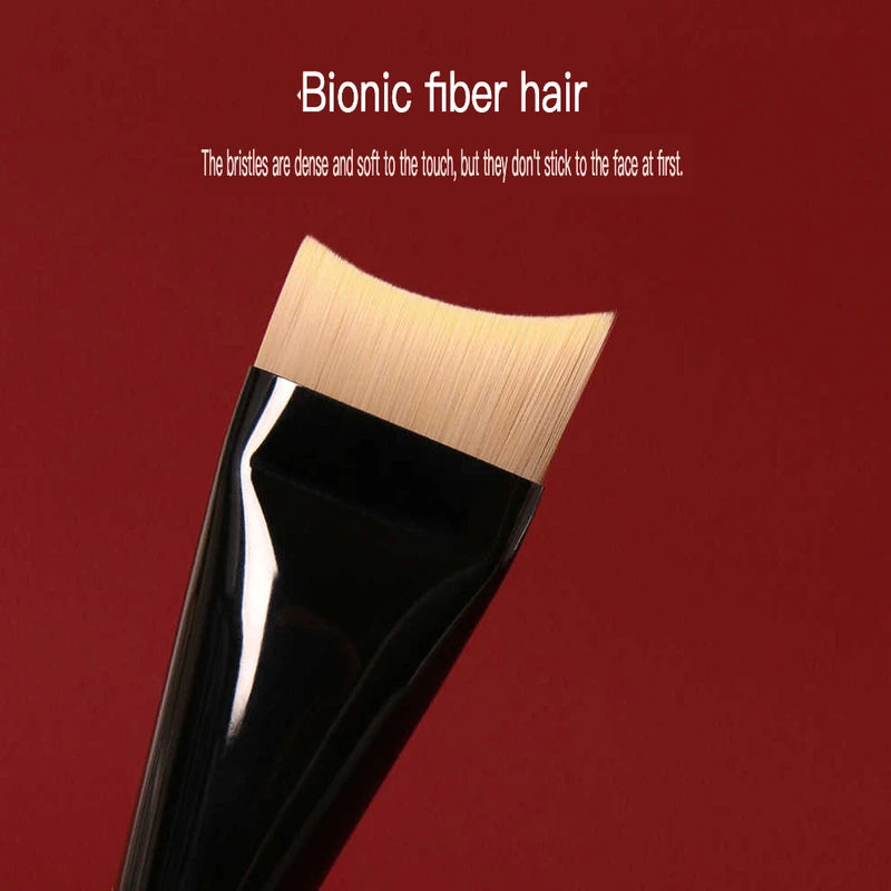 H78 Flat Head Foundation & Arc Mask Brush | Smooth Finish Foundation Makeup Brush QXL